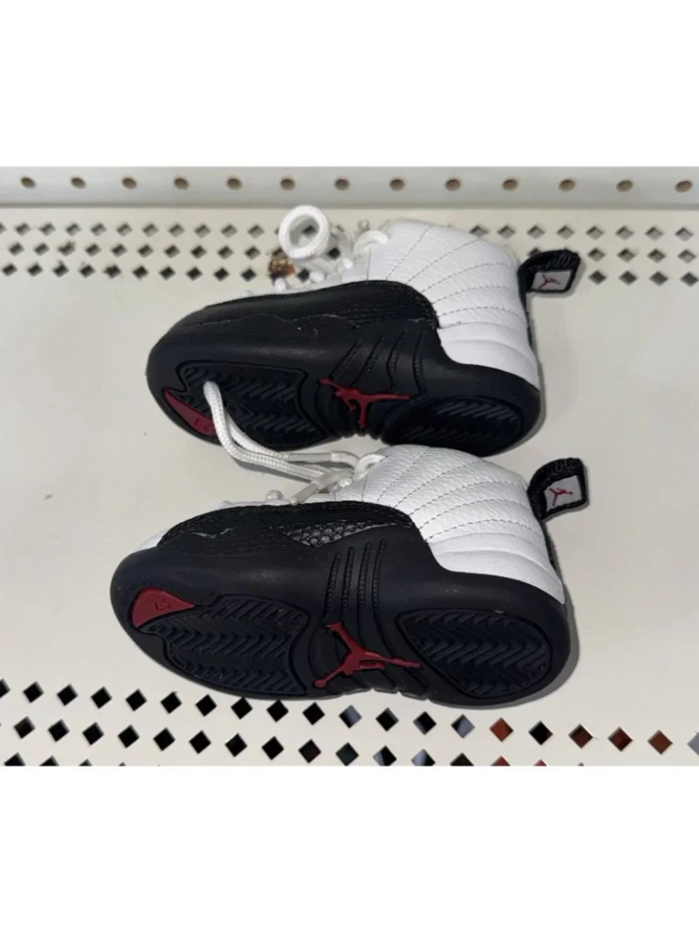 Jordan 12 Retro Taxi Flip TD Boys Baby Athletic Shoes Size 5C 850000-162 White